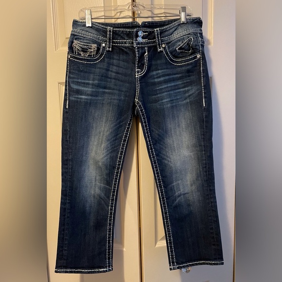 Vigoss Embellished Dallas Capri Size 7/8 - Picture 2 of 8